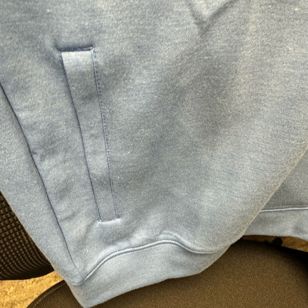 Tilley Blue Performance Hoodie Quarter Zip - Picture 10 of 11